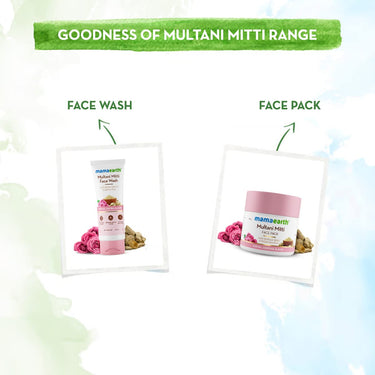 Mamaearth Multani Mitti Face Wash with Multani Mitti & Bulgarian Rose For Oil Control & Acne | Suits All Skin Types | Hydrating & Gentle | Paraben-Free | No Silicones | Sulphate-Free | For Men & Women | 100 ml